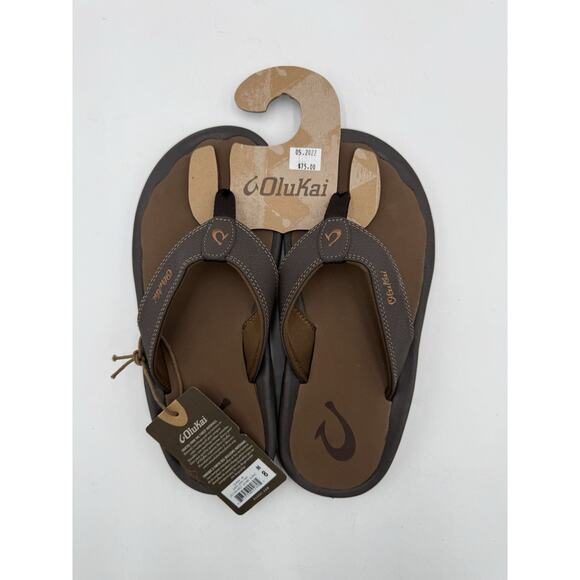 Olukai OHANA Men's NEW Sandal Dark Java / Ray US Size 8 - Picture 5 of 6